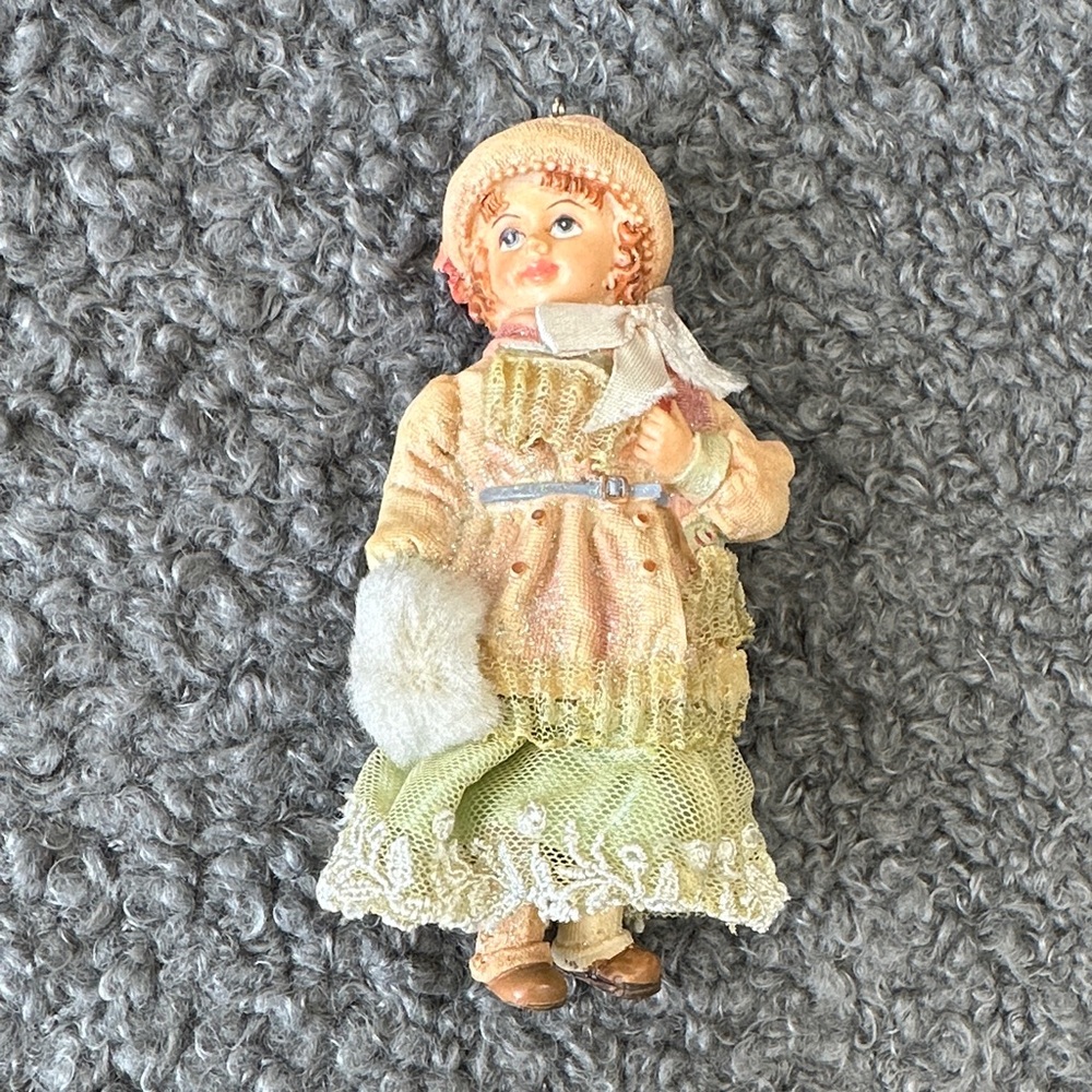 Charming Vintage Victorian Girl Ornament